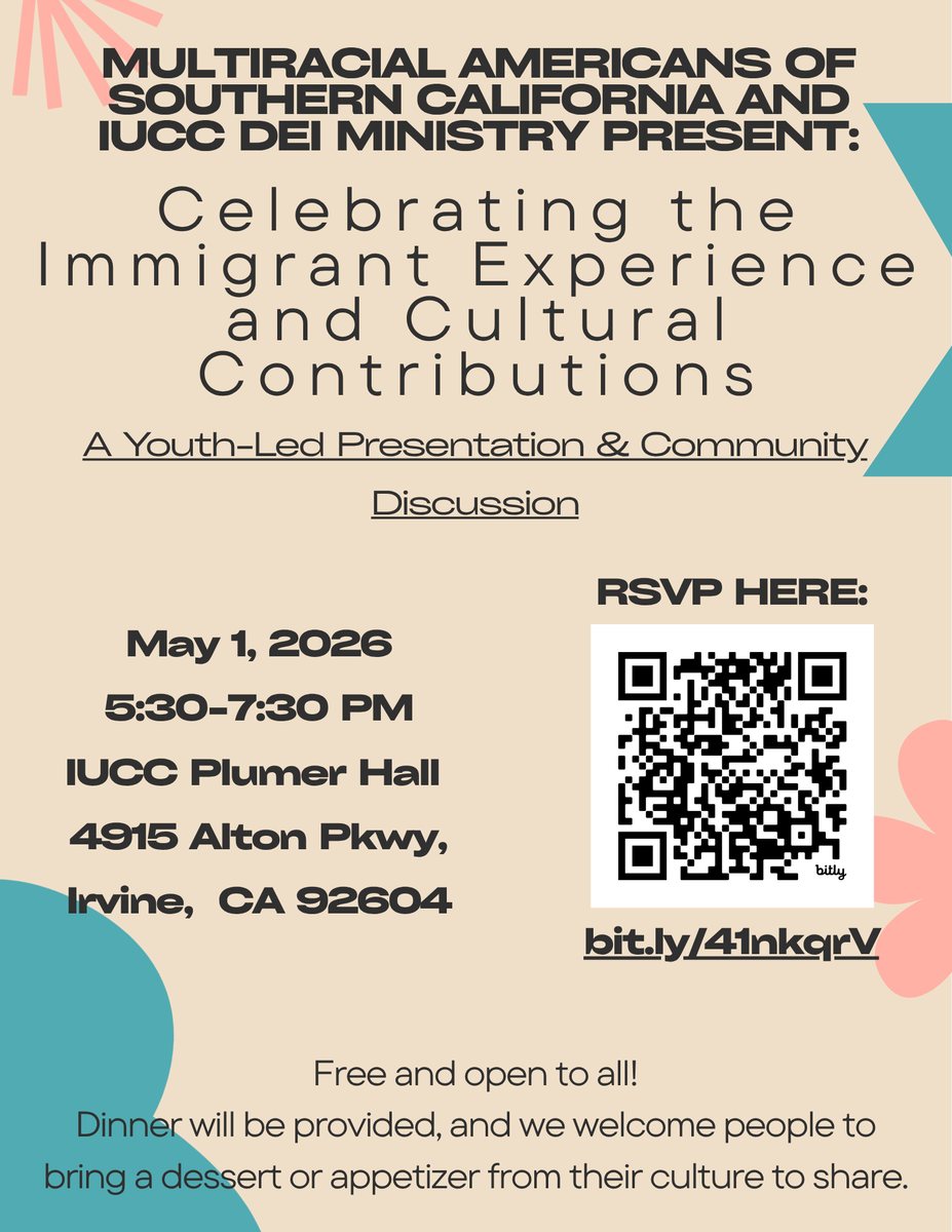 Flyer: Celebrating the Immigrant Experience and Cultural Contributions