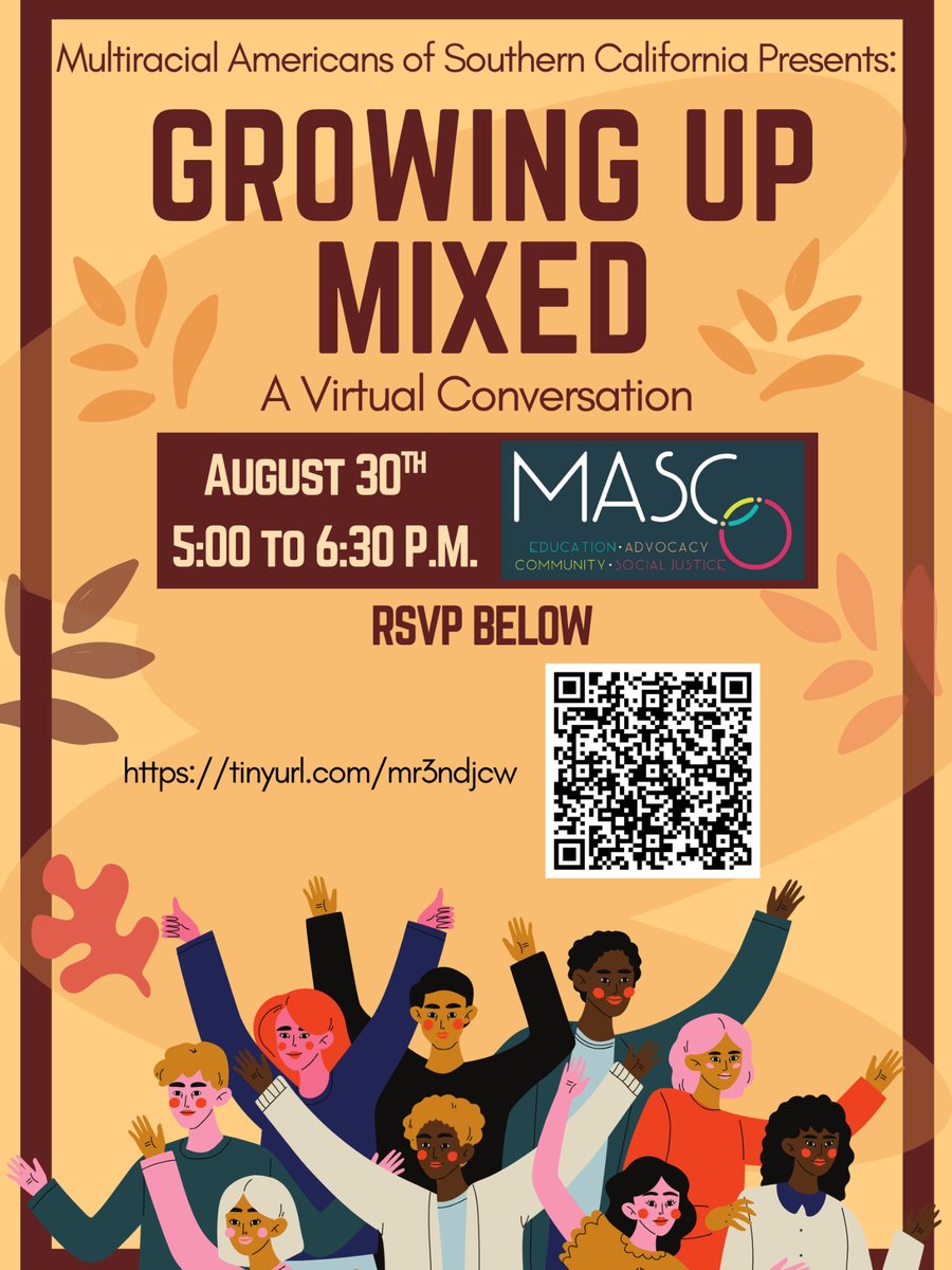 Flyer: Growing Up Mixed, a virtual conversation