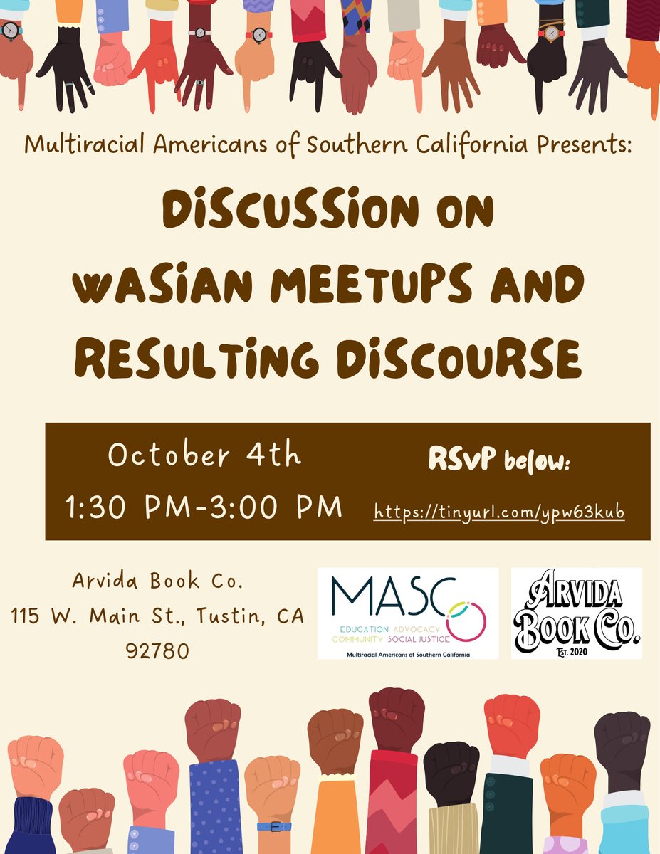 Flyer: Discussion on Wasian Meetups and Resulting Discourse